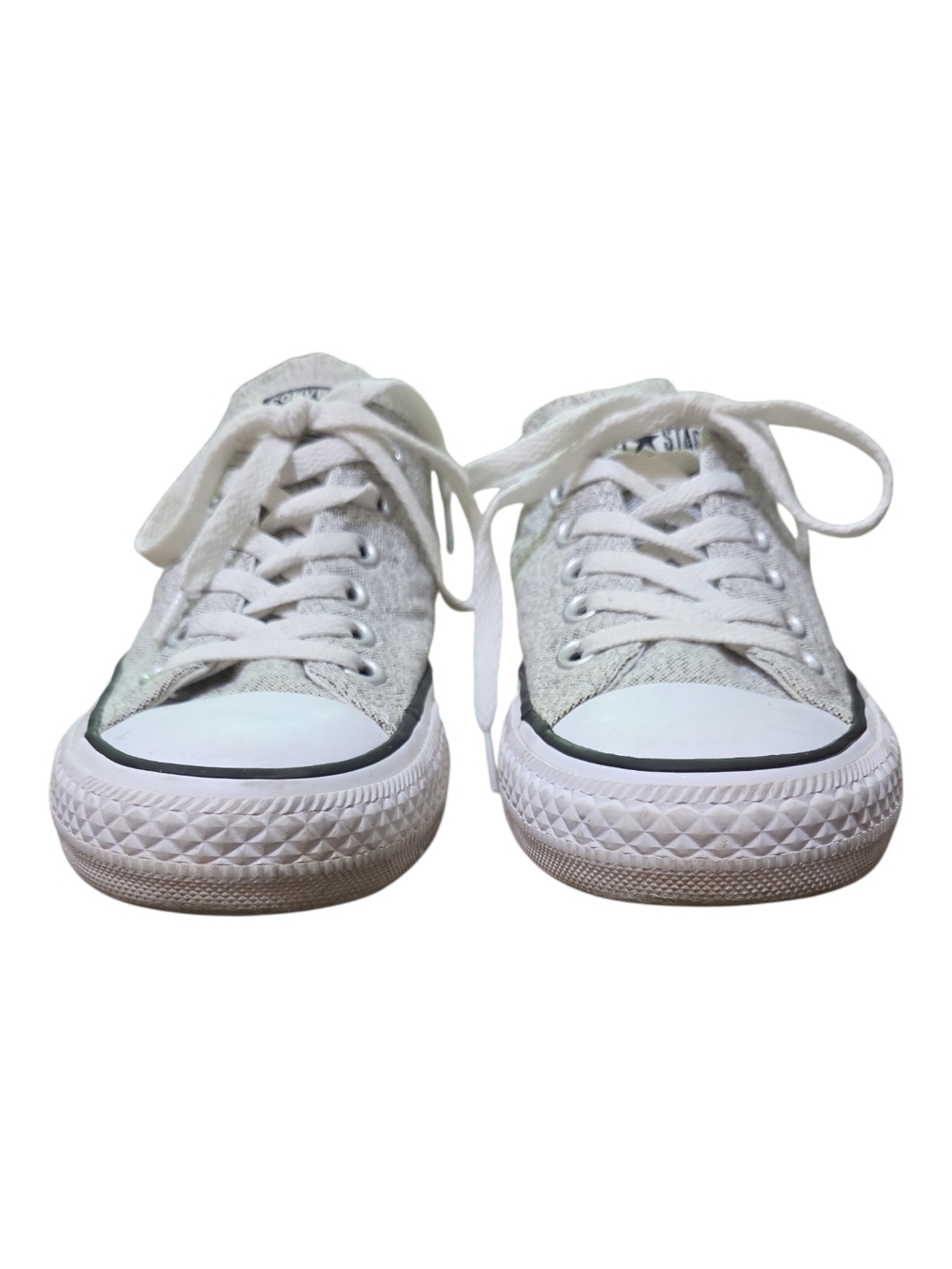 Converse Low-Top Sneakers in Light Gray and White Size 7.5 - Picture 3 of 12